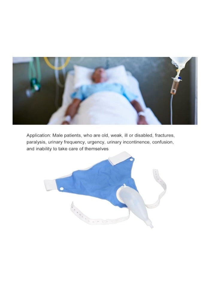 OASIS-TH Reusable Silicone Urine Collector with Portable Wearable Urinary Drainage Bag System Wearable Washable Urinal Collector for Old man while Sleeping Bed Patients for 60+ Years Old  - Image 5