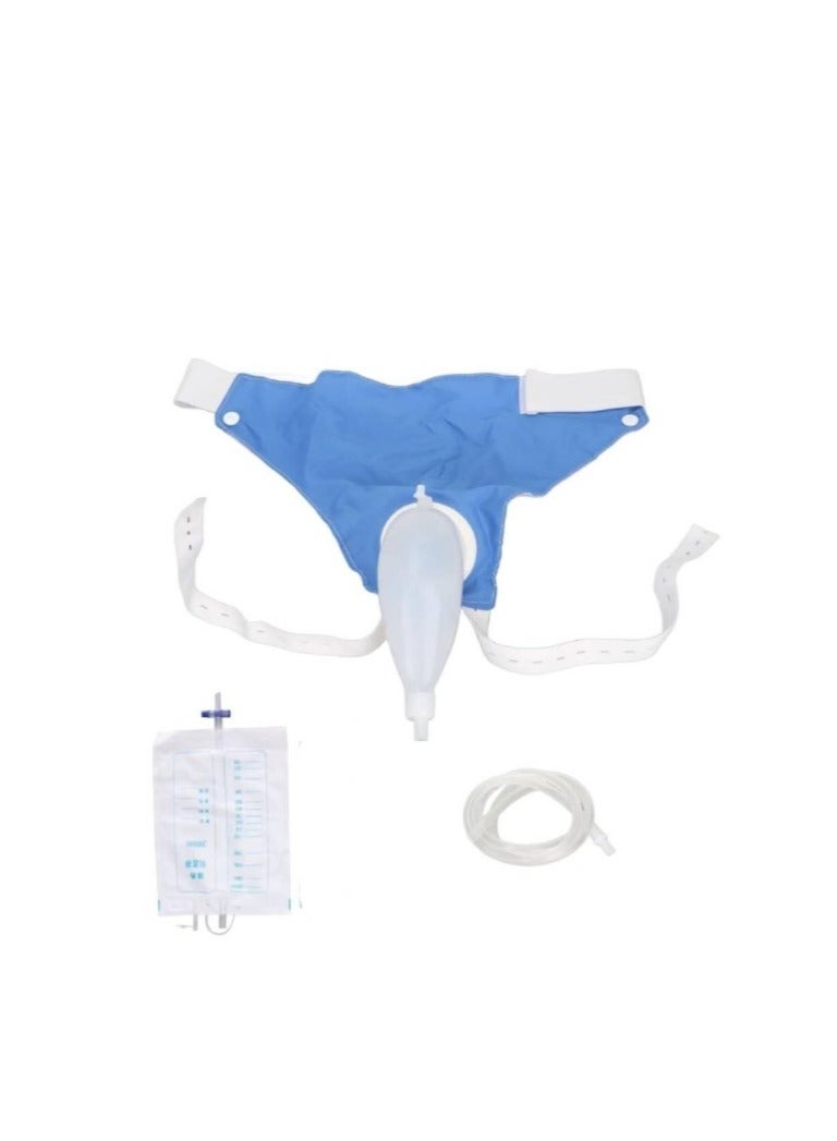 OASIS-TH Reusable Silicone Urine Collector with Portable Wearable Urinary Drainage Bag System Wearable Washable Urinal Collector for Old man while Sleeping Bed Patients for 60+ Years Old  - Image 3