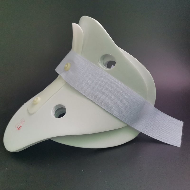 Genuine Polymer Neck Brace, Health Care, Neck Protector, Neck Collar, Fixed Neck Collar(White adult, M) - Image 2
