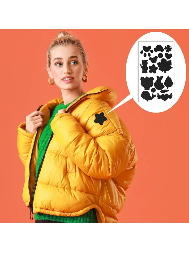 Puffer Down Jacket Repair Patch Kit 6 Sheets, Nylon Fabric Repair Patch Self Adhesive Waterproof Stick On Patches Tape for Jackets Coat Tent and More