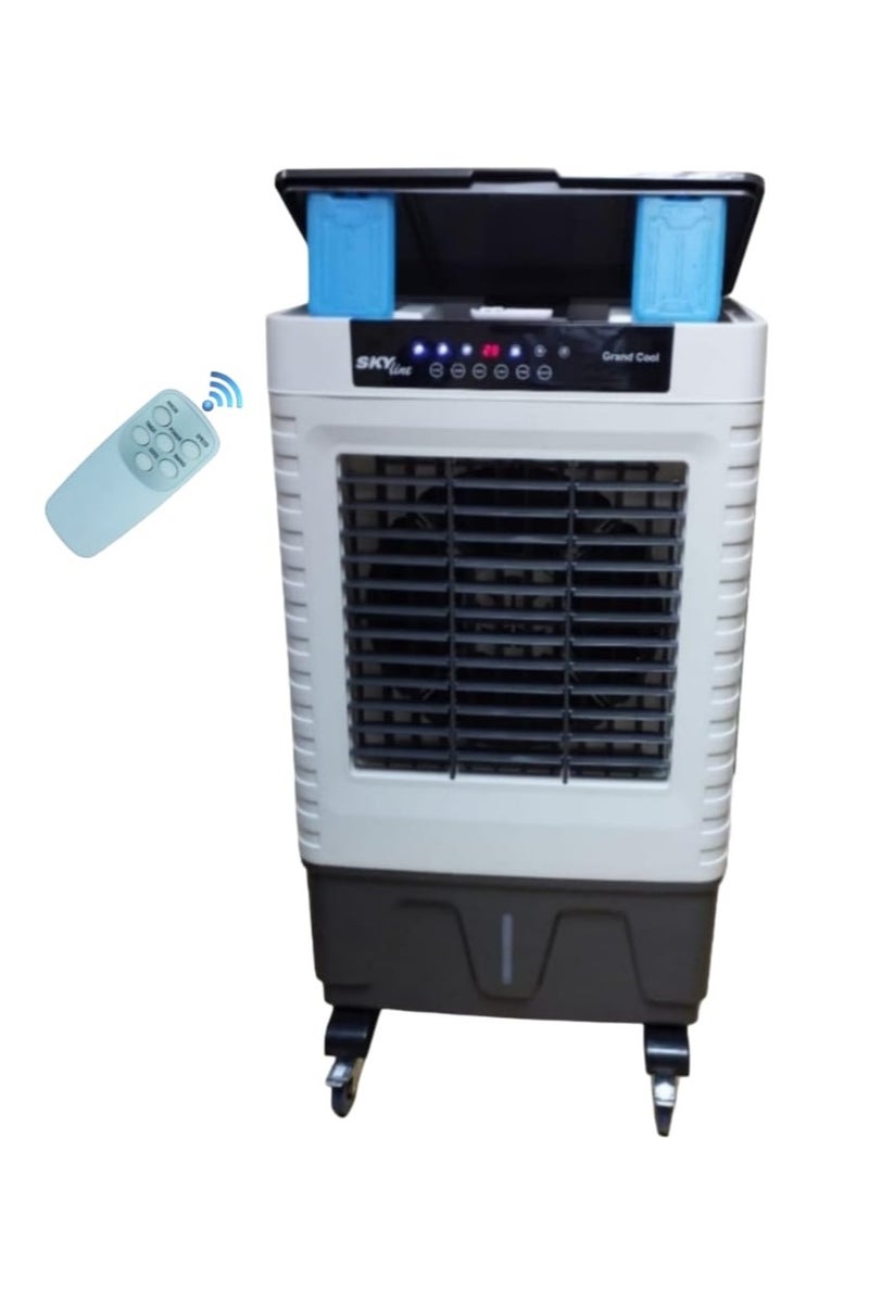 Grand Cool Air Cooler REMOTE 90L with 2 Free Ice packs & Anti Bacterial Dust Filter