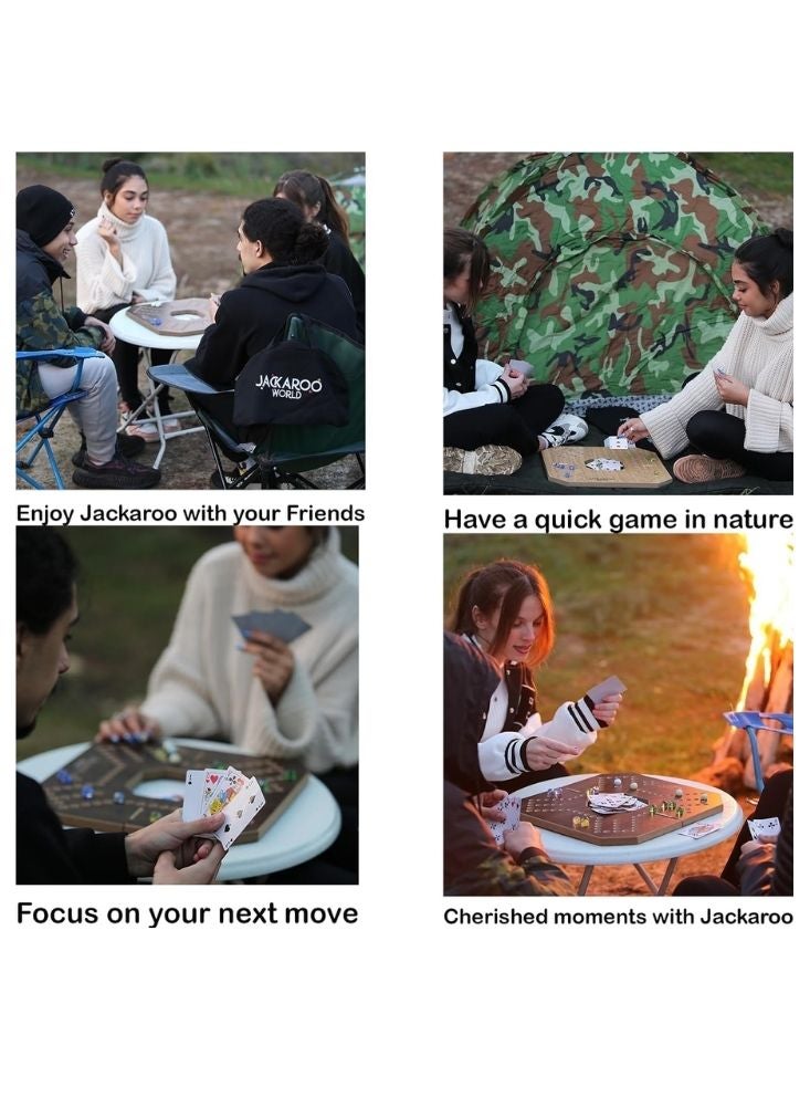 Jackaroo Board Game Arabic Edition | Cards and Marbles Family Game - Image 2