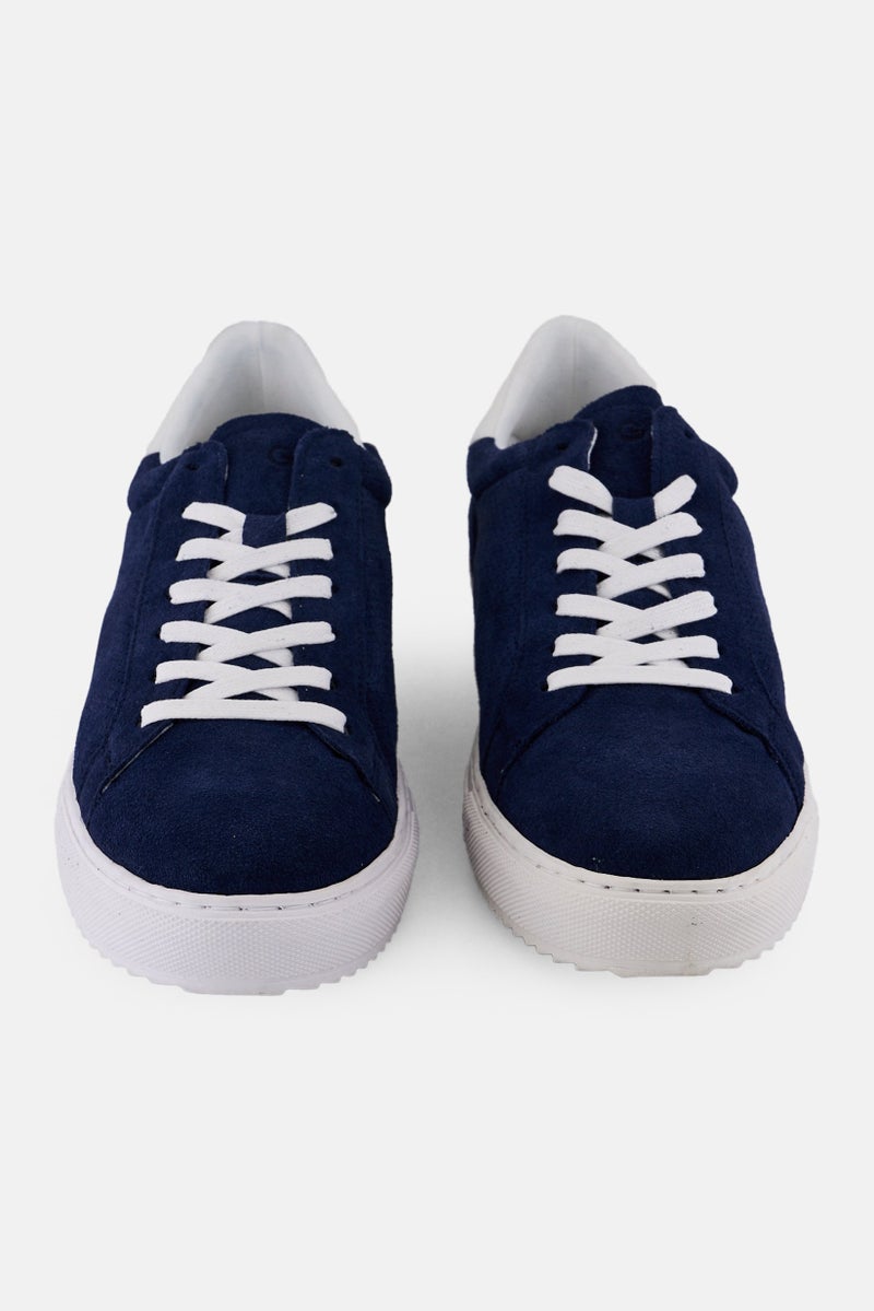 Gazzarrini أحذية رياضية كاجوال للرجال، مزودة بأربطة، لون كحلي - Image 3