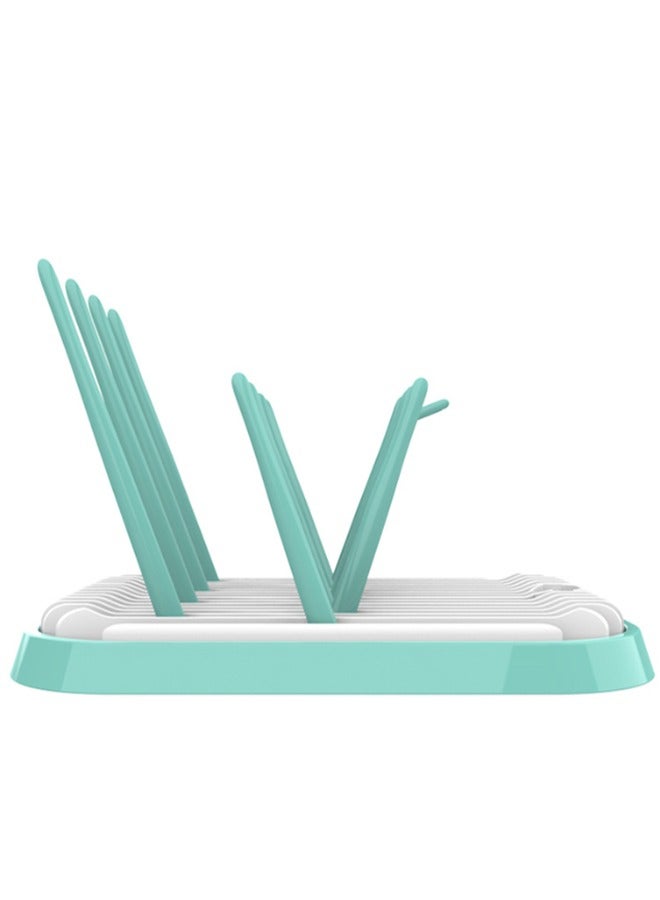 Baby Bottle Drying Rack with Tray - Space-Saving Drying Rack for Baby Bottles, Cups, Pump Parts - Large Capacity Bottle Dryer - Travel Essentials - Newborn Essentials Essentials, Mint Green - Image 5