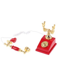 TBoxBo 3 Pcs Dollhouse 1/12 Vintage Miniature Phone Model Rotary Telephone Decoration Retro Desk Phone Toy for Dollhouse Furniture Accessories  - Image 5