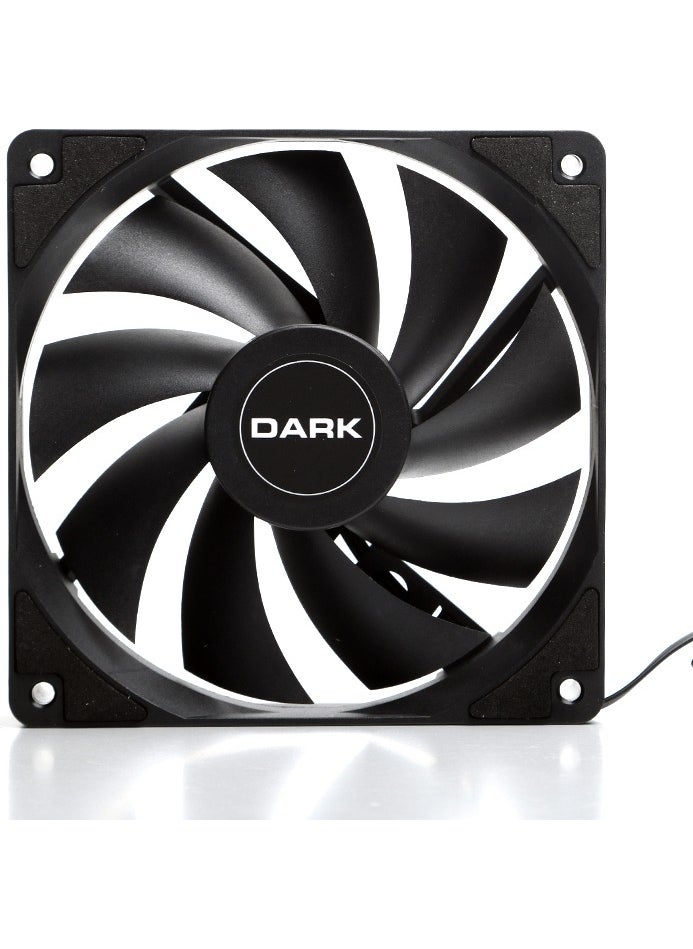 Dark 120mm 36 CFM 1200 RPM Black Case Fan (DKCCF123R)  - Image 1