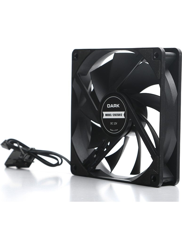 Dark 120mm 36 CFM 1200 RPM Black Case Fan (DKCCF123R)  - Image 5