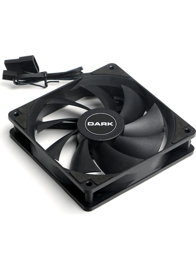 Dark 120mm 36 CFM 1200 RPM Black Case Fan (DKCCF123R)  - Image 4