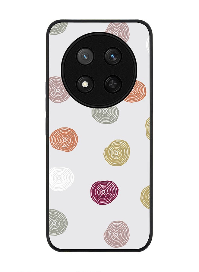 Stylizedd For Honor X9c / Honor Magic7 Lite 5G Case,Slim fit Camera Protection, Shockproof Thin Phone cover  - Circular Scribbles - Image 1