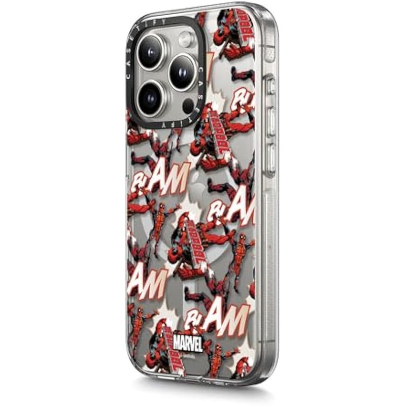 Casetify Clear iPhone 15 Pro Max Case 【Deadpool & Wolverine Co-Lab/Not Yellowing / 6.6ft Drop Protection/Magsafe】 - Deadpool Pattern Case - Clear - Image 5