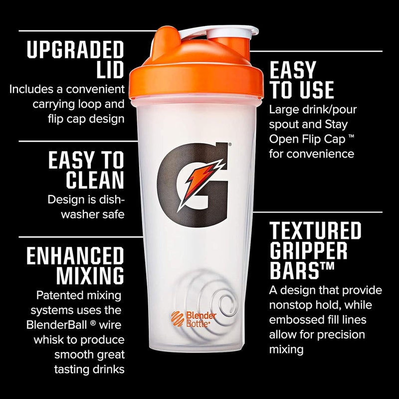 Gatorade زجاجة خلط جاتوريد للجيم 28 أونصة بلاستيك - Image 2