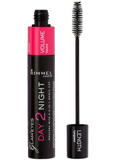 Glam Eyes Day 2 Night Mascara With 2in-1 Magic Cap - 001 Black