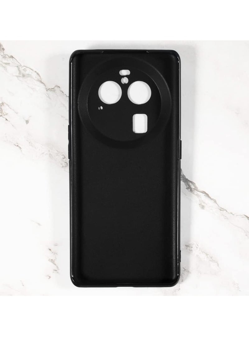 general حافظة Oppo Find X6 Pro، غلاف رقيق من TPU مع حماية للكاميرا مقاوم للخدوش ومناسب لسماكة الهاتف لحافظة مرنة لـ Oppo Find X6 Pro 2023 باللون الأسود - Image 2