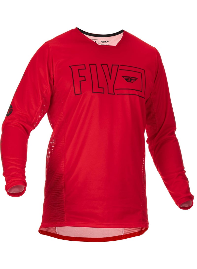 Fly Classic Red Off-Road Breathable Mesh Riding Jersey size S