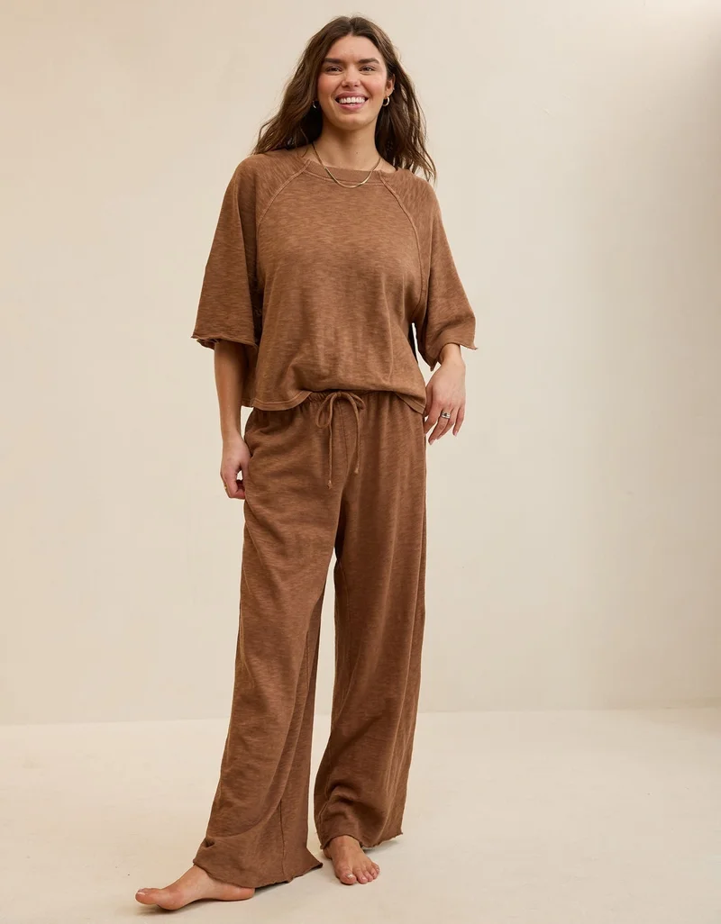 Aerie  Aerie It's Casual Knit Slub Trouser for Women | Best Price UAE