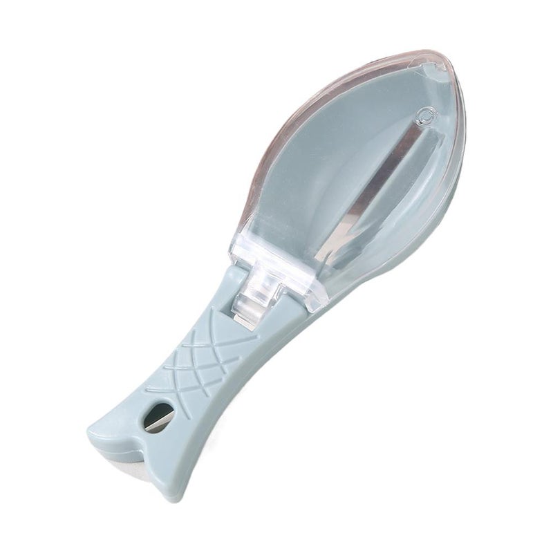Manual fish scaler, household fish scaler, professional fish scaler, kitchen fish cleaning and scaler with cover. - Image 2
