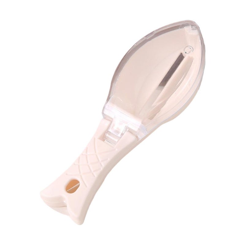 Manual fish scaler, household fish scaler, professional fish scaler, kitchen fish cleaning and scaler with cover. - Image 4
