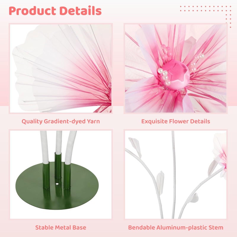 Large Artificial Silk Flower Arrangement Floor Standing Bouquet For Wedding Photo Prop Party Backdrop Decoration - Image 3