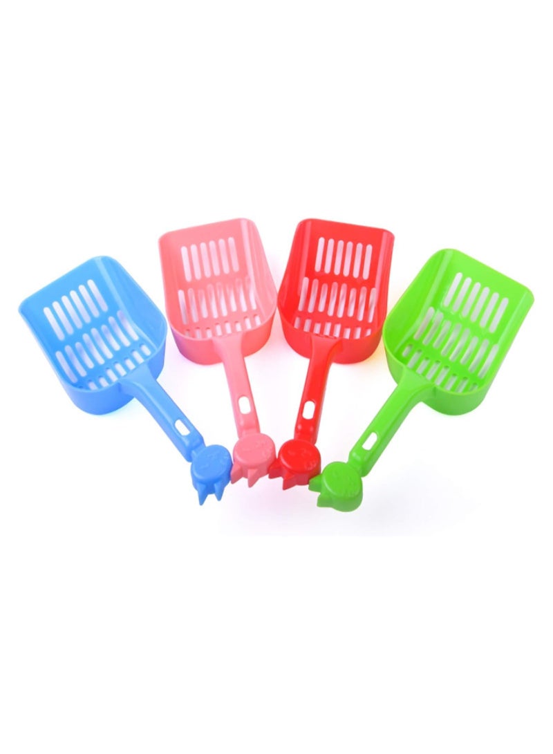 مغرفة بلاستيكية لفضلات القطط (أخضر، قطعة واحدة) - Image 2