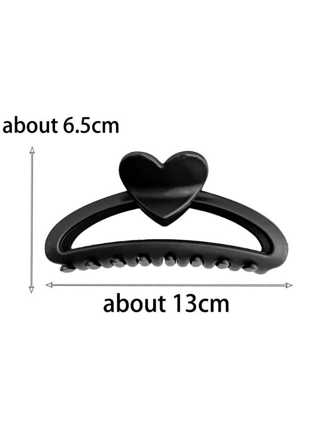 Set of 4 Matte Geometric Oval Hair Claw Clips for Women - Image 5