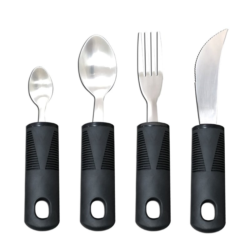 general Adaptive Stainless Steel Cutlery Set with Flexible Handles for Adults - Image 1