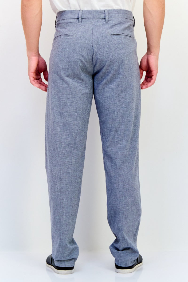 Celio Men Slim Fit Textured Chino Pants, Grey - Image 3