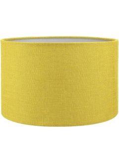 Moda35. Yellow Lampshade Head Fabric Cylinder Diameter 30 cm A862 