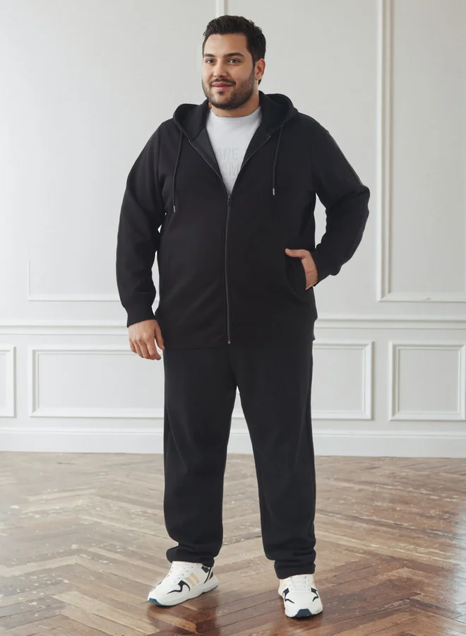 سبلاش فيڤ بنطلون رياضي رجالي بخصر مرن من نسيج محبوك مرن بقصة عادية