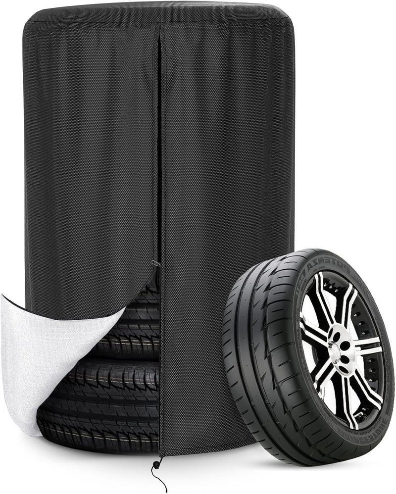AKEfit Waterproof Tire Cover for Jeep, Trailer, RV, SUV, Truck - Durable Oxford Polyester Fabric - Image 1