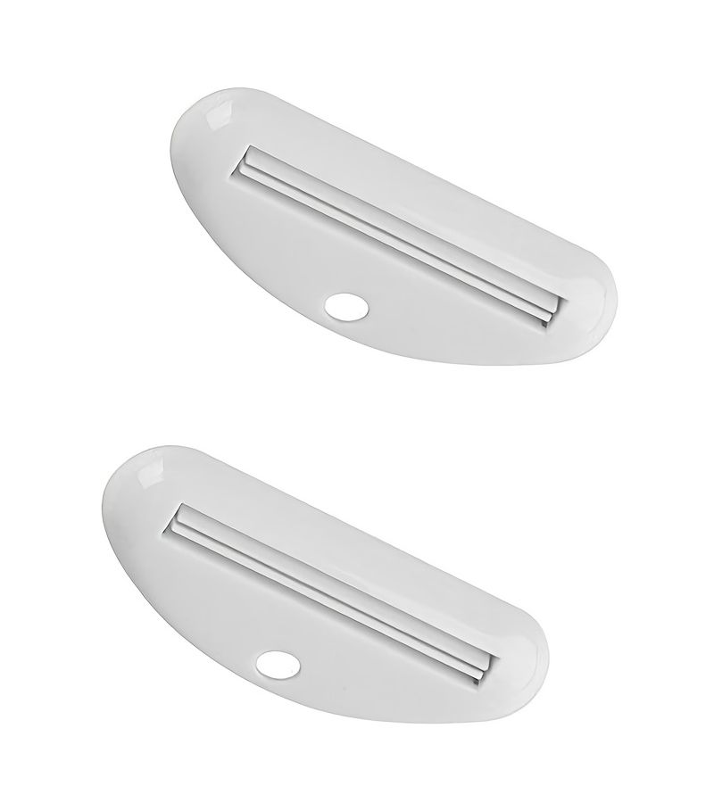 80 Pcs Toothpaste Tube Squeezers Manual Toothpaste Dispensers Toothpaste Tube Clips Multifunctional Facial Cleanser Dispensers White - Image 2