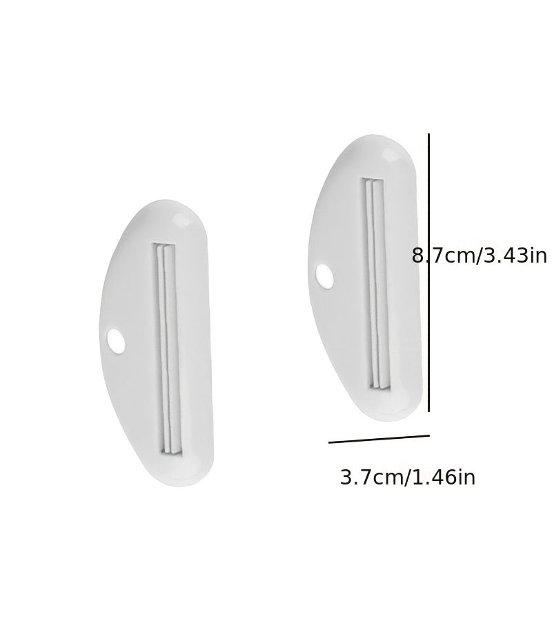 80 Pcs Toothpaste Tube Squeezers Manual Toothpaste Dispensers Toothpaste Tube Clips Multifunctional Facial Cleanser Dispensers White - Image 3