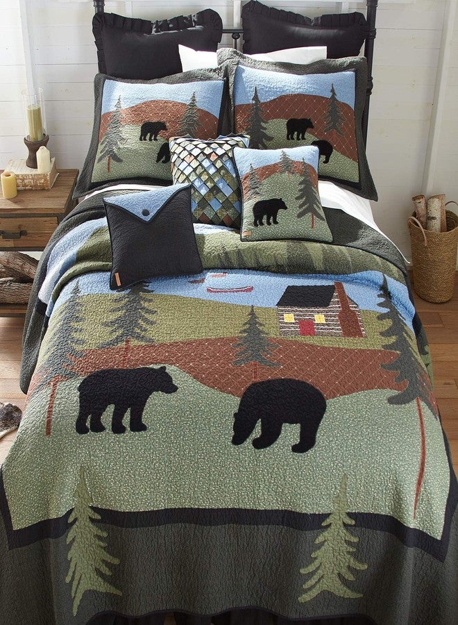 Donna Sharp Cotton Pillow Sham, Bear Lake Lodge, Standard - Image 3