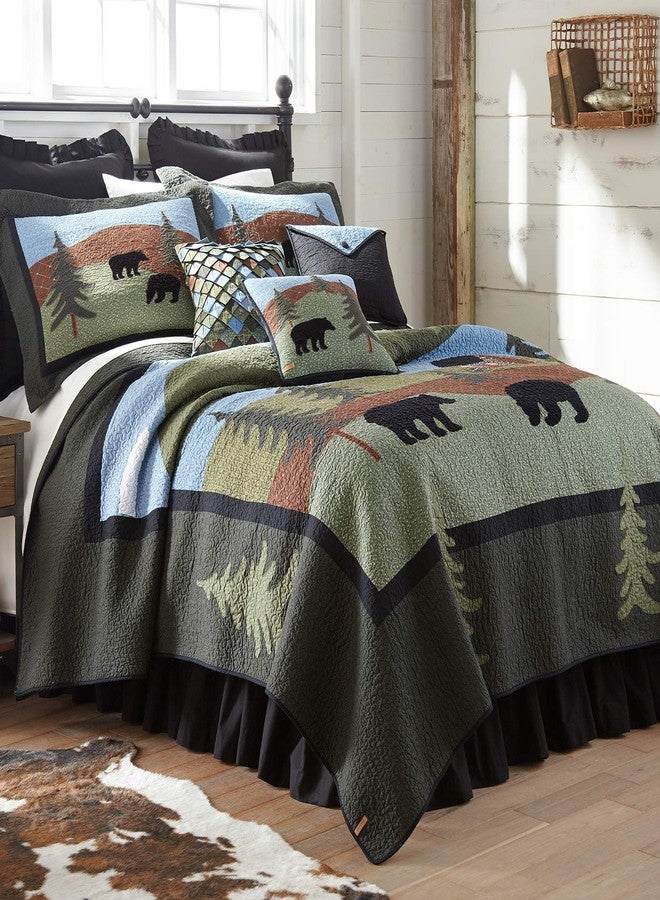 Donna Sharp Cotton Pillow Sham, Bear Lake Lodge, Standard - Image 2