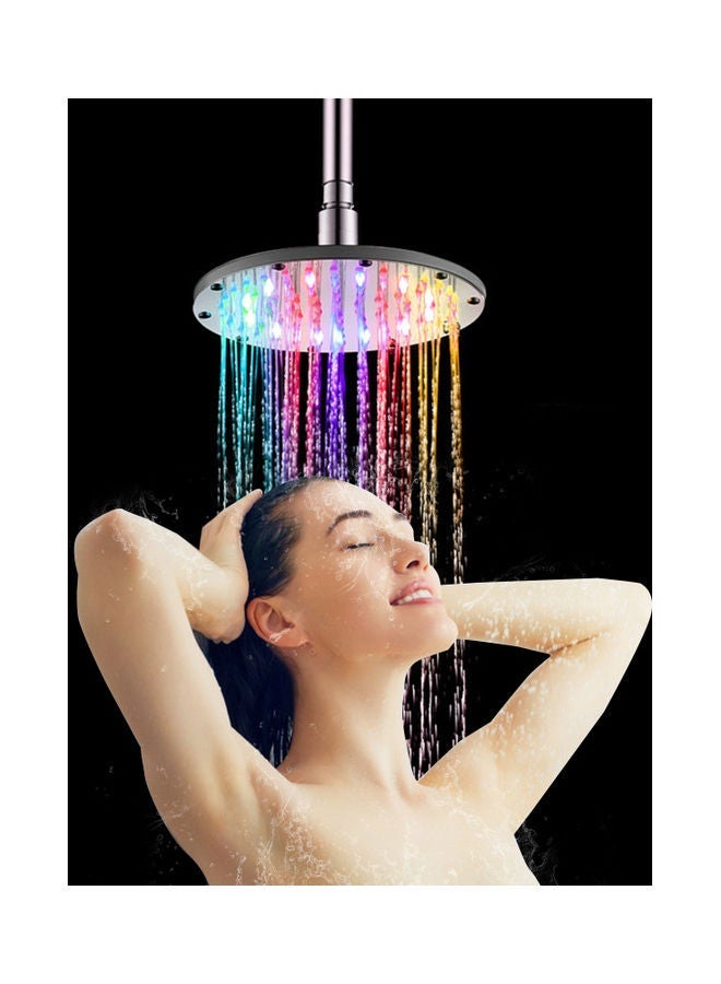 NIBEMINENT LED Rainfall Shower Head Silver 6inch - Image 5