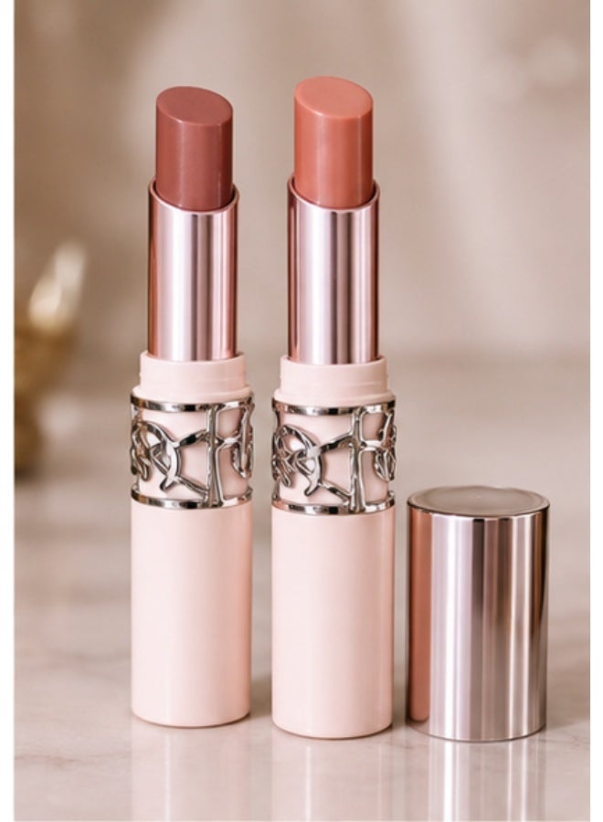 ایو سن لوران مجموعة YSL Lovenude Lip Blusher Mini Duo (الدرجتان 03 و04) | لون شفاه مطفي بلمسة ناعمة ومموهة للعيوب | مجموعة مكياج شفاه قابلة للتعزيز لإطلالة "قبلة فرنسية" - Image 1