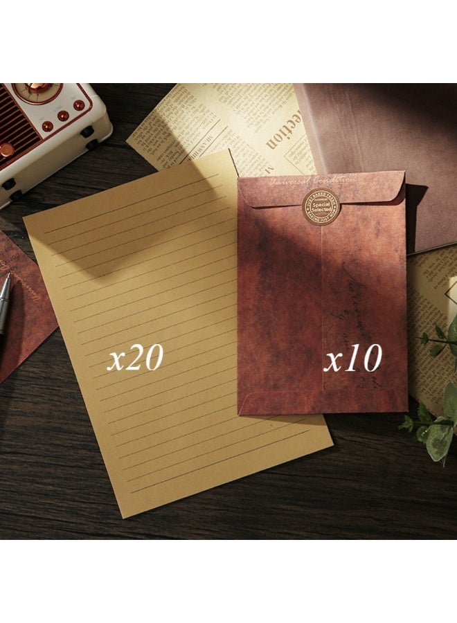 30pcs Pack Vintage Kraft Paper Envelopes, Multifunctional Invitation Card Envelopes for Wedding Party, Stationery, Party Invitations, Greeting Card Envelopes, Rustic Style, Elegant Envelopes, Handmade Feel, Kraft - Image 3