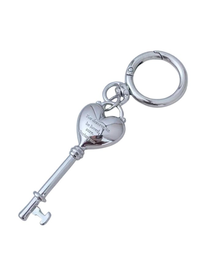 هدية عيد العيد وتذكارات السفر: محفورة الحب قفل سلاسل المفاتيح في النحاس الصلب - سحر حقيبة جنس واحد، معلق Abaya للمحافظ، حقائب اليد، المحافظ - Image 2