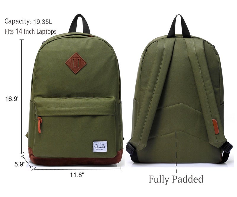 VASCHY  Backpack for Men Women,VASCHY Classic Water-resistant Lightweight Travel School Backpack Casual Daypack - Image 5