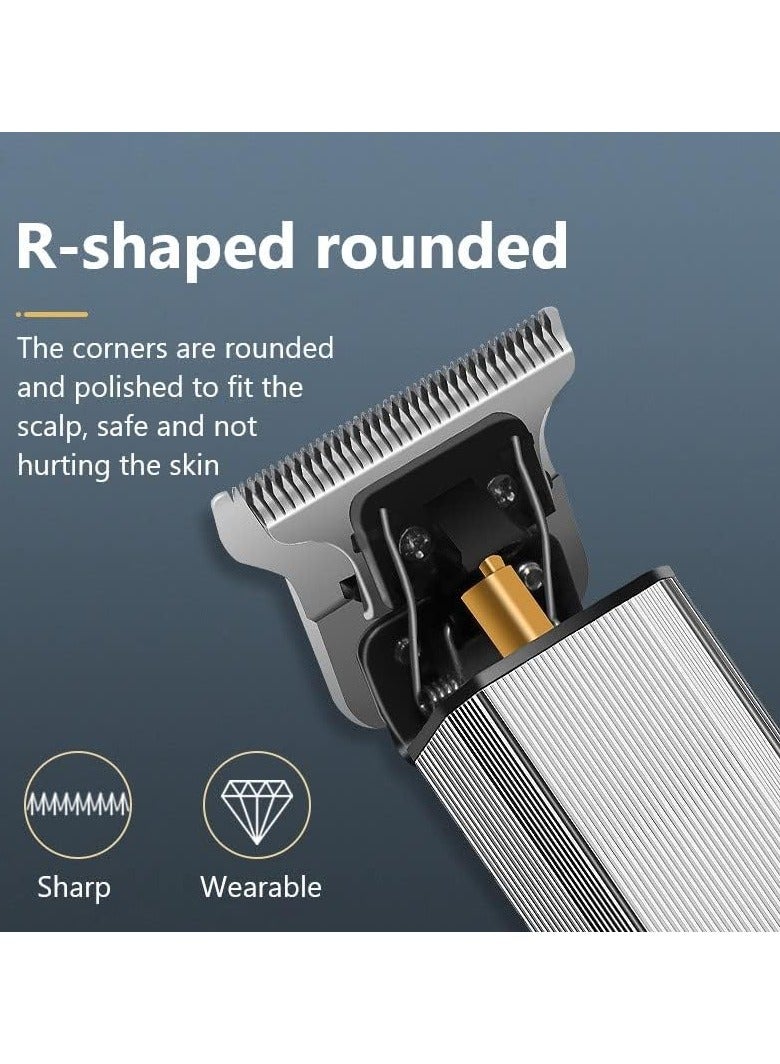 general Professional Men's Hairdresser USB Electric Hairdresser LED Display Rechargeable Cordless Men's Beard Trimmer - Image 5