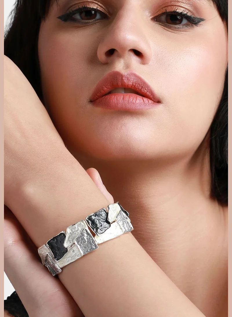 SOHI Silver Plated Designer Party Wear Bracelet For Women