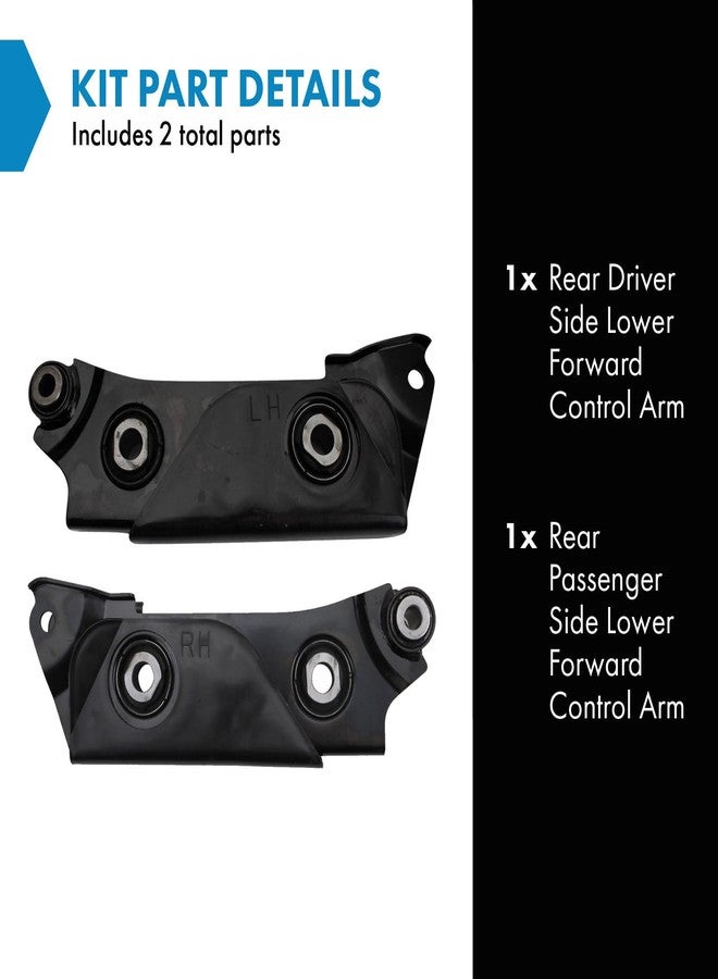 TRQ Rear Lower Control Arm Set Compatible with 2013-2022 Nissan Altima 2016-2021 Maxima - Image 2