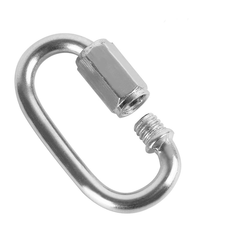 KINJOEK KINJOEK 24 Pack M4 4MM Quick Link, Heavy Duty Stainless Steel Quick Link for Hammock, Camping and Outdoor Equipment, Max. Load 500 Lb  - Image 3