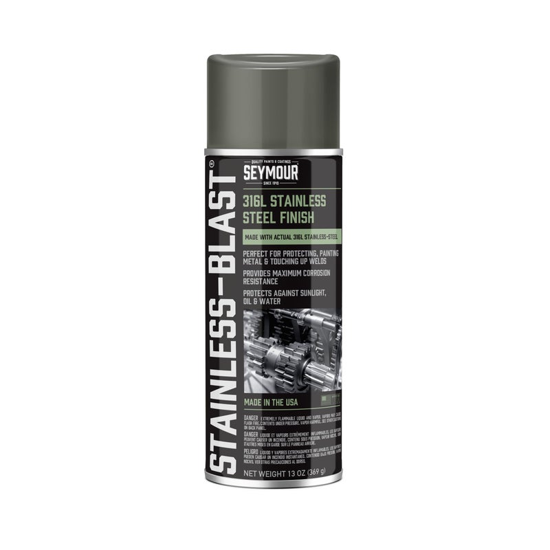 SEYMOUR Stainless Steel Rust Protective Spray Paint - STAINLESS STEEL SPRAY 16 Oz. Can, 13 Oz. Net Wt - Image 1