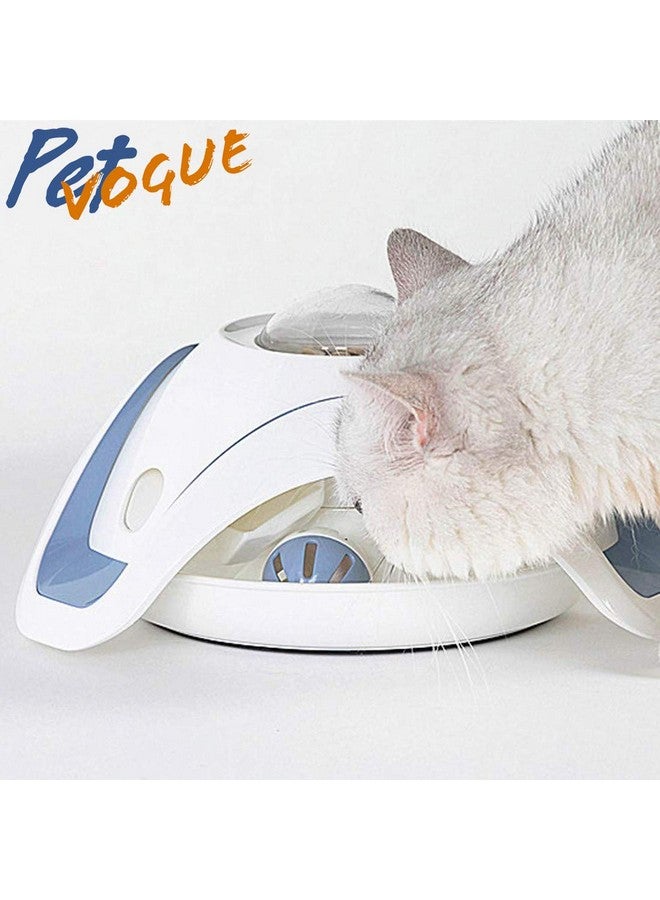 بت لعبة ألغاز تغذية القطط البطيئة مع كرة جرس دوارة، لعبة تفاعلية 2 في 1 للقطط - Image 2