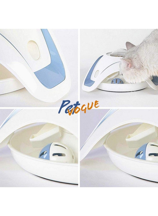 بت لعبة ألغاز تغذية القطط البطيئة مع كرة جرس دوارة، لعبة تفاعلية 2 في 1 للقطط - Image 4