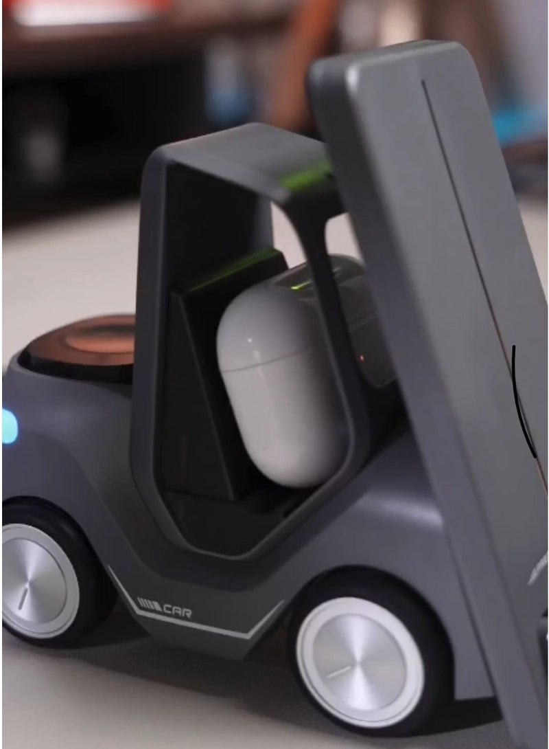 T20 Truck Design Multi Functional 5in1 Fast Wireless Charger Dock Station For Smart Phones Smart Watches and Other Wireless Charging Supporting Devices  - Image 4