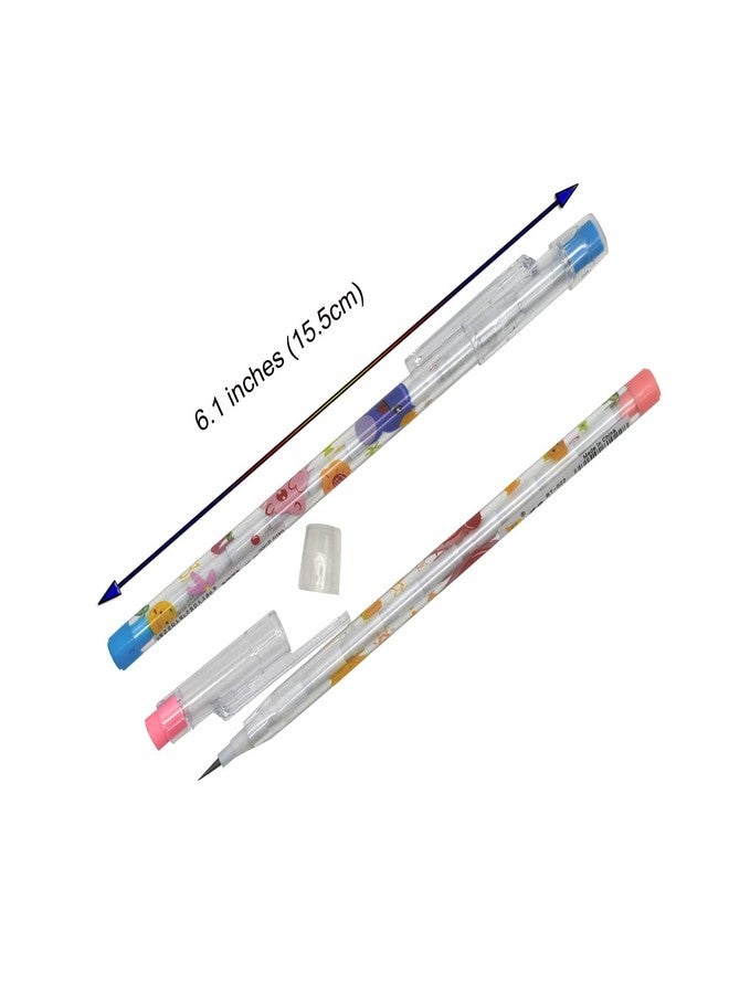 Lopenle 12PCS Stackable Pencils Non Sharpening Pencils Multipoint Stacking Pencil With 64 Replacable Refills For School Office Using Supplies. - Image 2