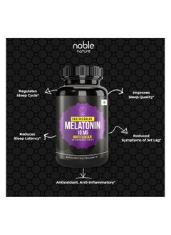 noble nature Melatonin 12 mg - 120 Veg Capsules, Non-GMO, Gluten Free  - Image 5