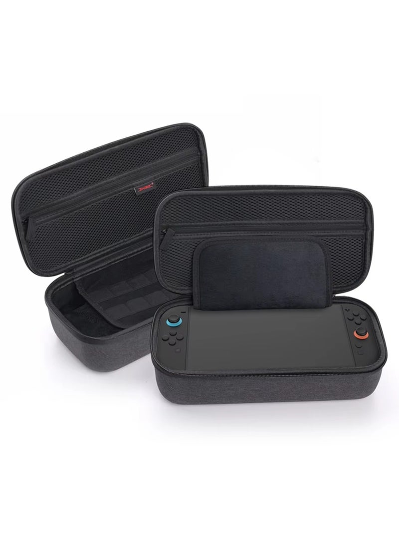 Carrying Case Compatible with Nintendo Switch 2 with 12 Games Cartridges Protective Hard Shell Travel Carrying Case Pouch for Console u0026 Accessories