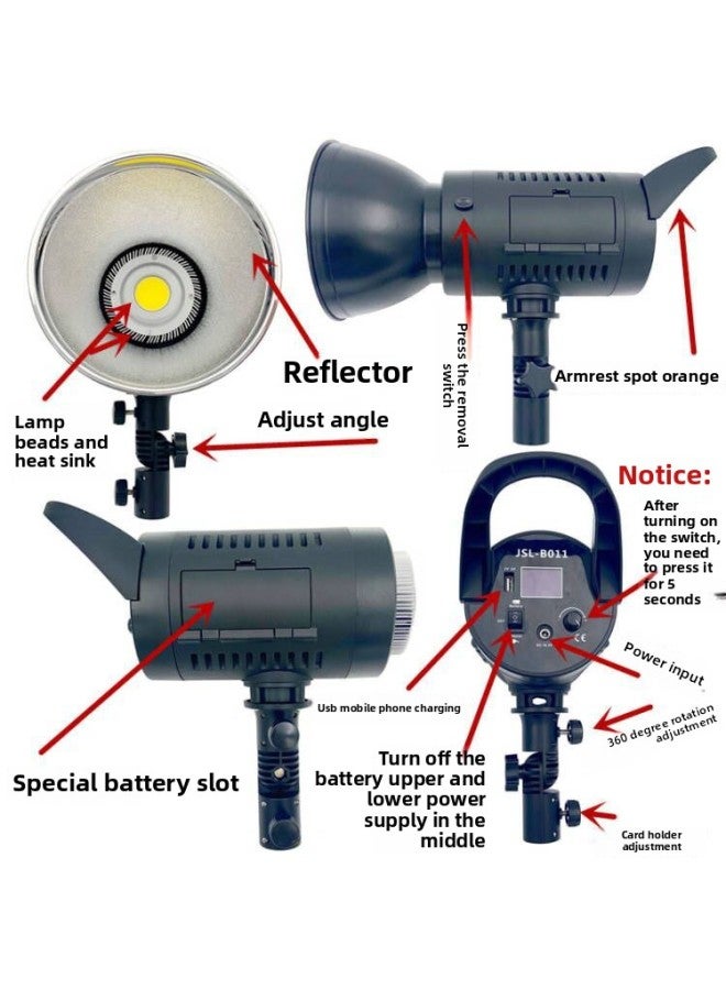 B011 Sun Light LED Photography Soft Light 150W Live Room Anchor Beauty Light Shooting Short Video Fill Light-Color:2.6 M Bold Bracket